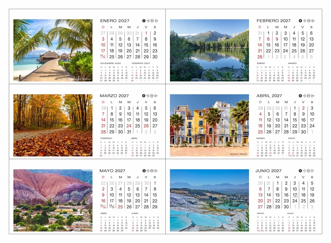 Calendarios 2027 Anillados - Imagen 5